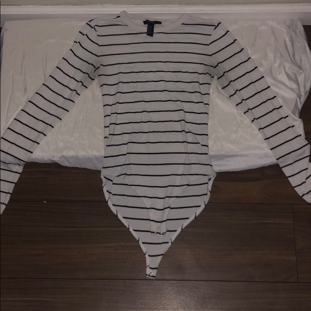 Forever 21 bodysuit/ striped